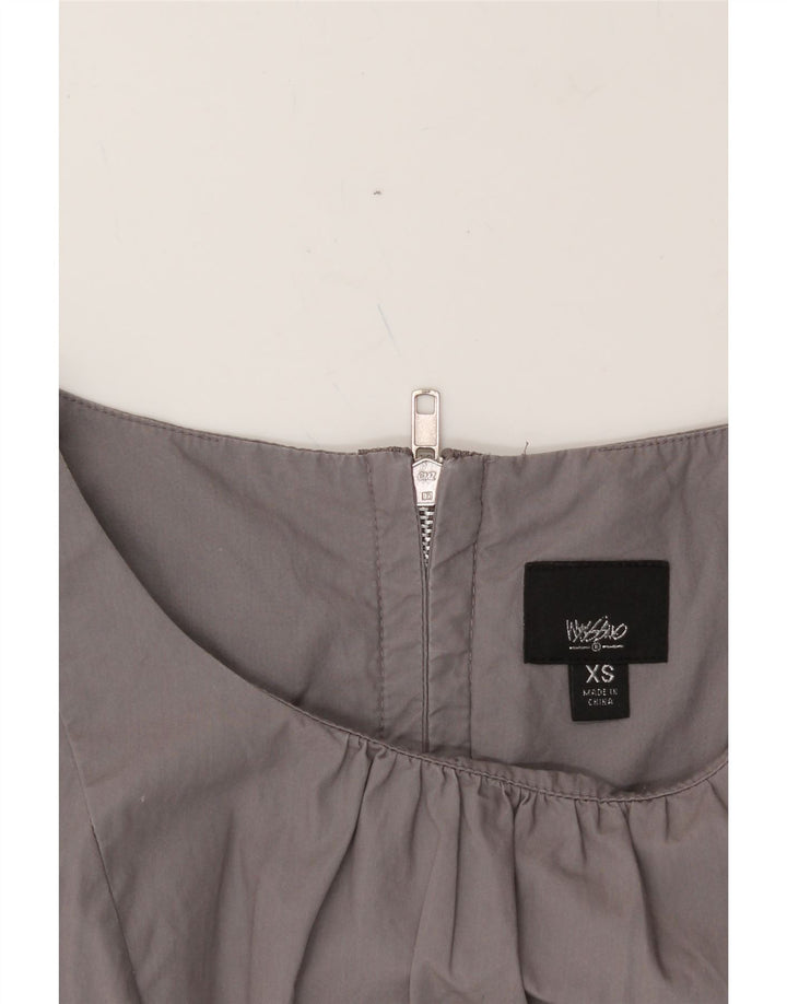 MOSSIMO Womens Sleeveless Sheath Dress UK 6 XS Grey Cotton Vintage Mossimo and Second-Hand Mossimo from Messina Hembry 