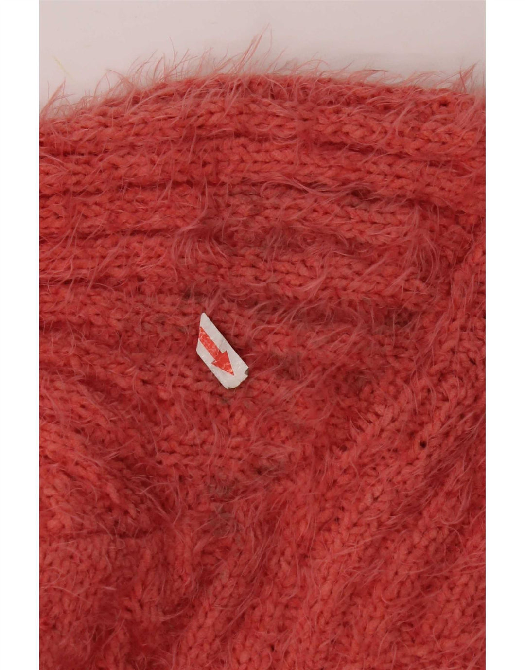 Suéter feminino Marks & Spencer com decote em V UK 18 XL laranja poliéster