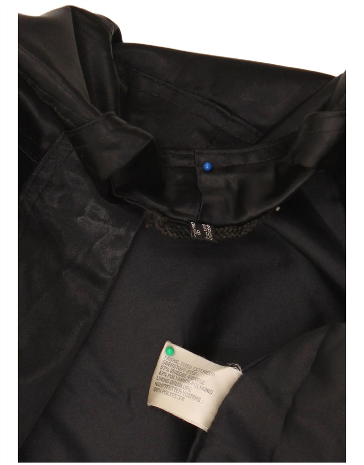 Jaqueta bomber feminina Colette Wolfgang Kaiser UK 10 pequena viscose preta