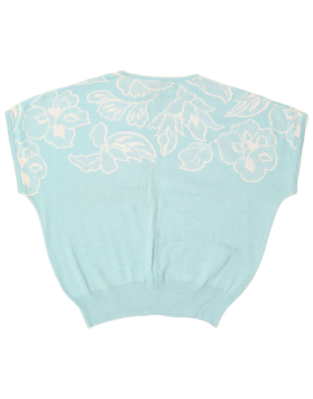 Suéter feminino GOLDEN GATE com gola redonda IT 48 XL azul floral