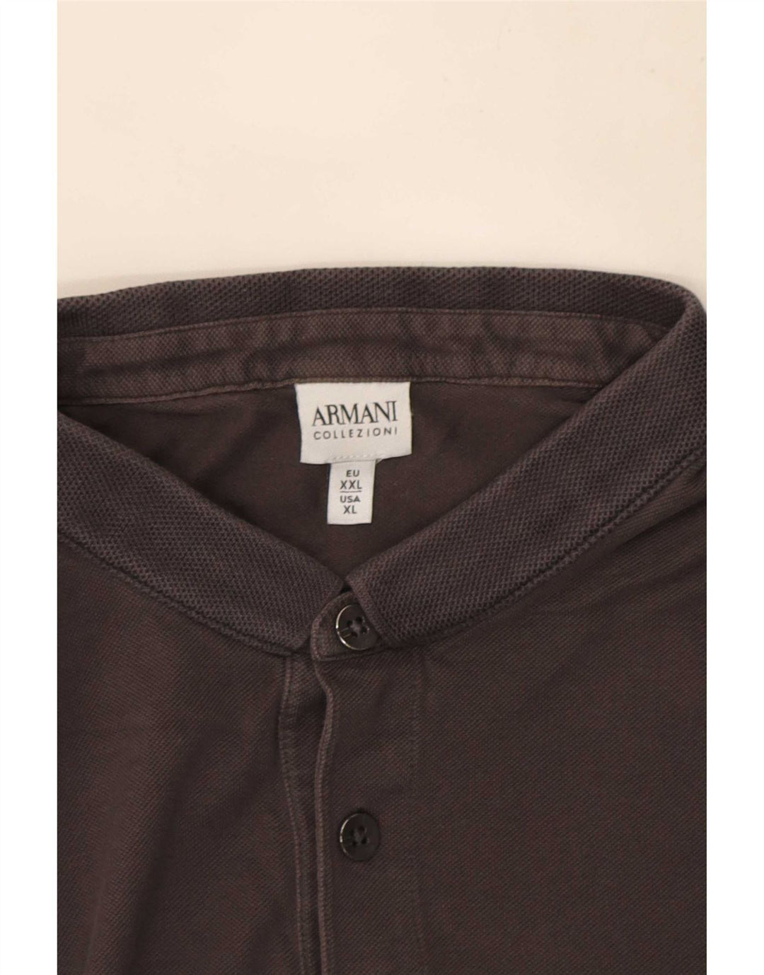 Camisa polo masculina Armani XL cinza algodão