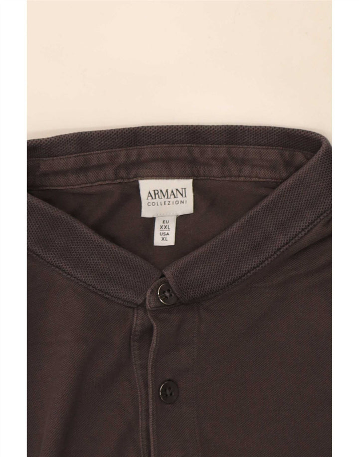 Camisa polo masculina Armani XL cinza algodão