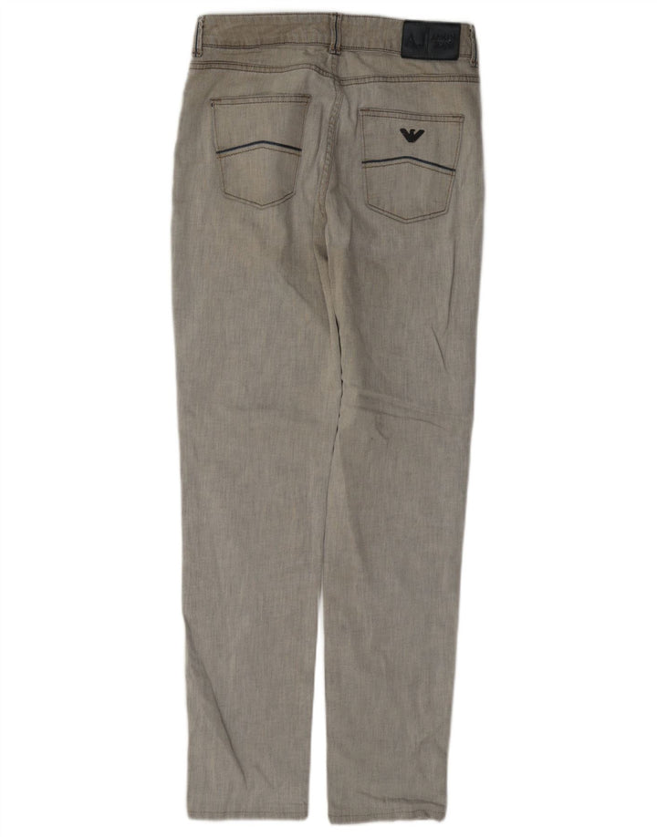 Armani feminino slim jeans W28 L29 algodão cinza