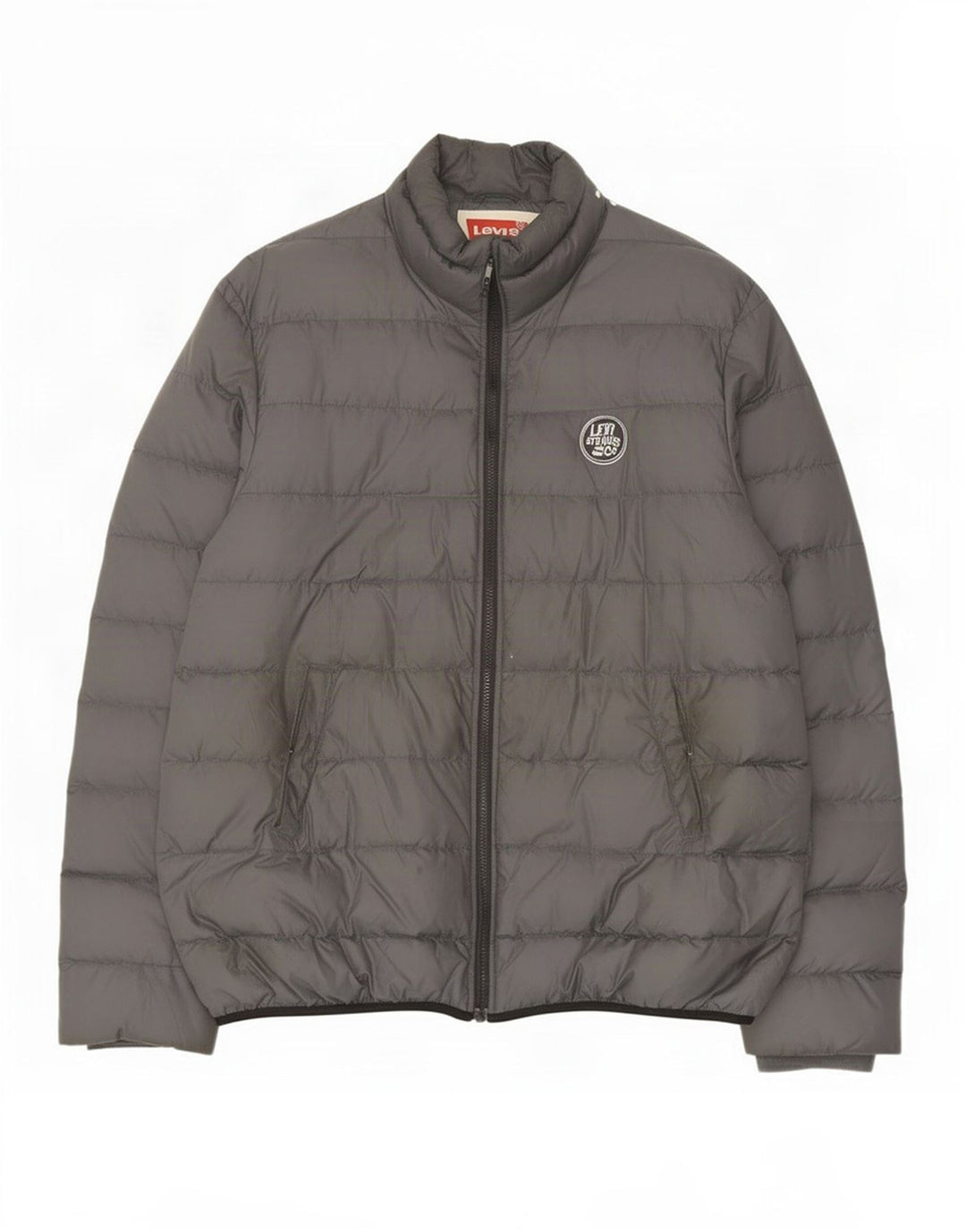 Jaqueta acolchoada masculina Levi's UK 44 2XL cinza poliamida