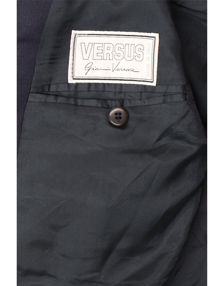 GIANNI VERSACE Terno masculino de 2 peças Reino Unido 40 Grande W30 L30 Azul marinho clássico