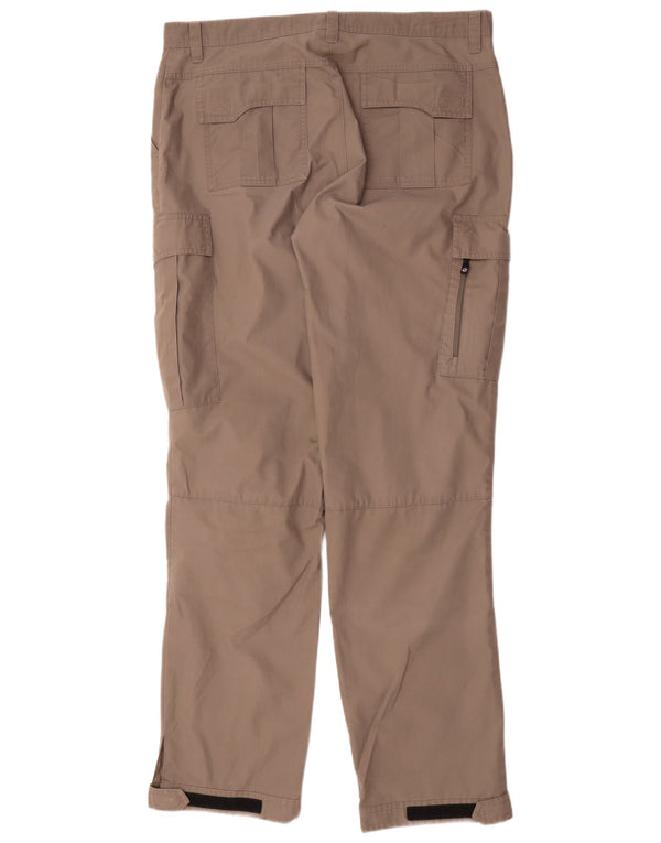 Calça corta-vento masculina Jack Wolfskin Straight Cargo W36 L35 Bege