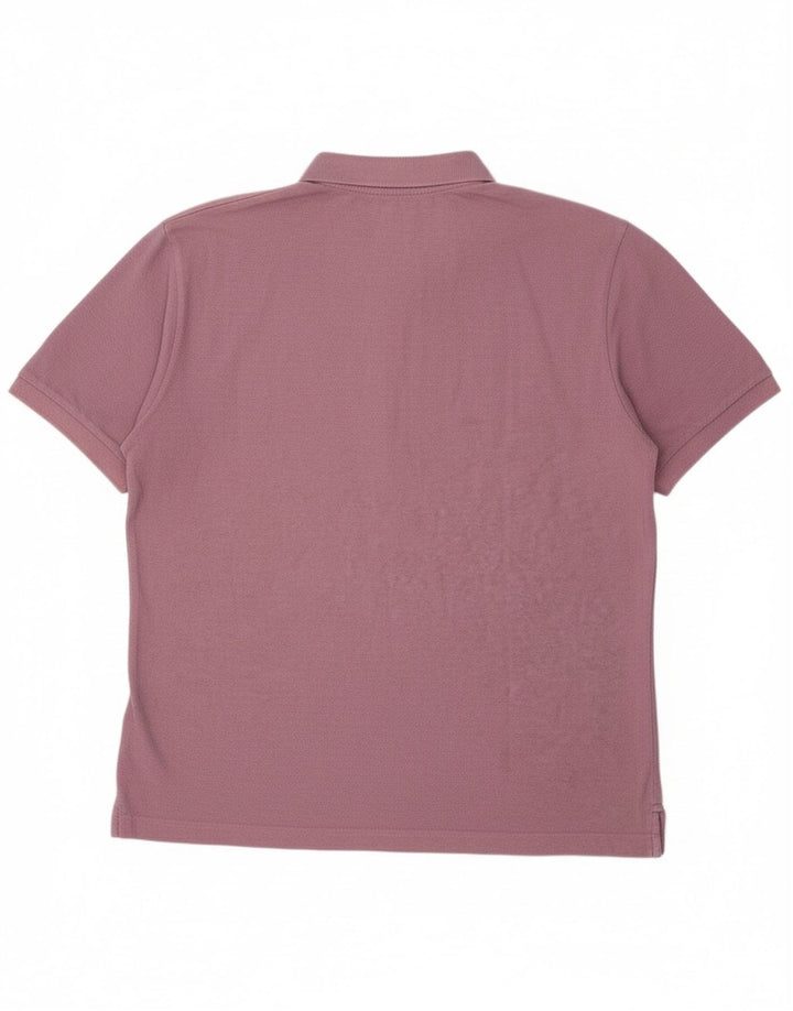 Camisa polo masculina KAPPA grande rosa algodão clássico