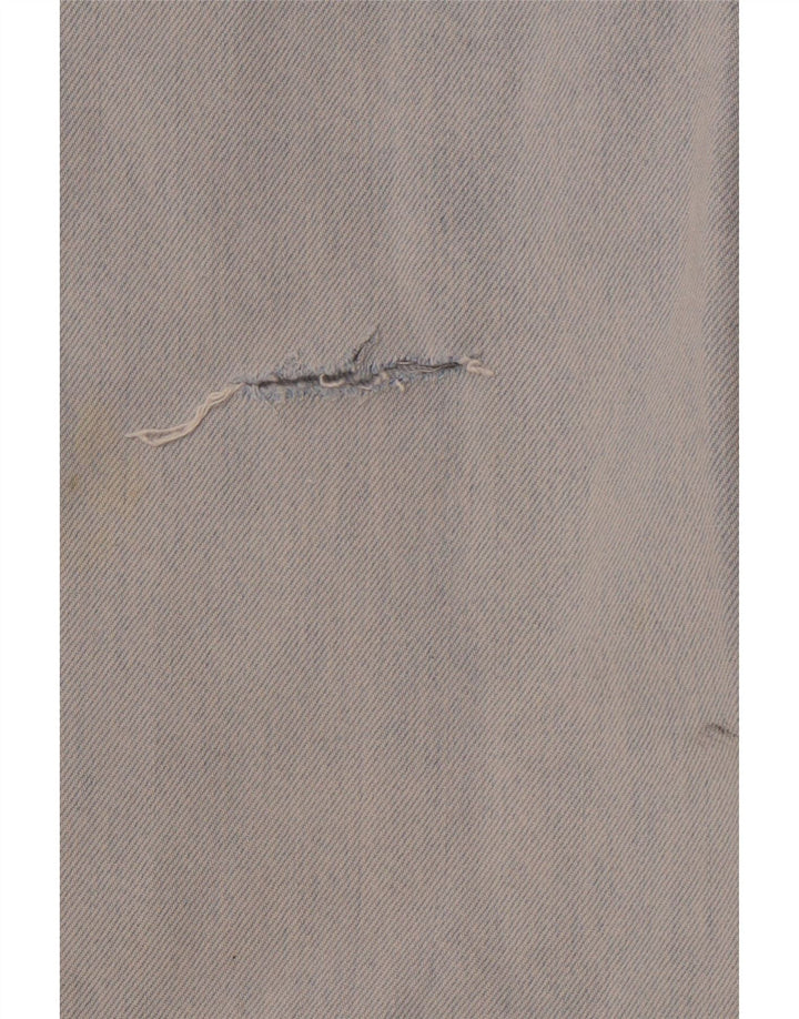 Calça jeans feminina Wrangler de cintura alta cônica W24 L30 azul