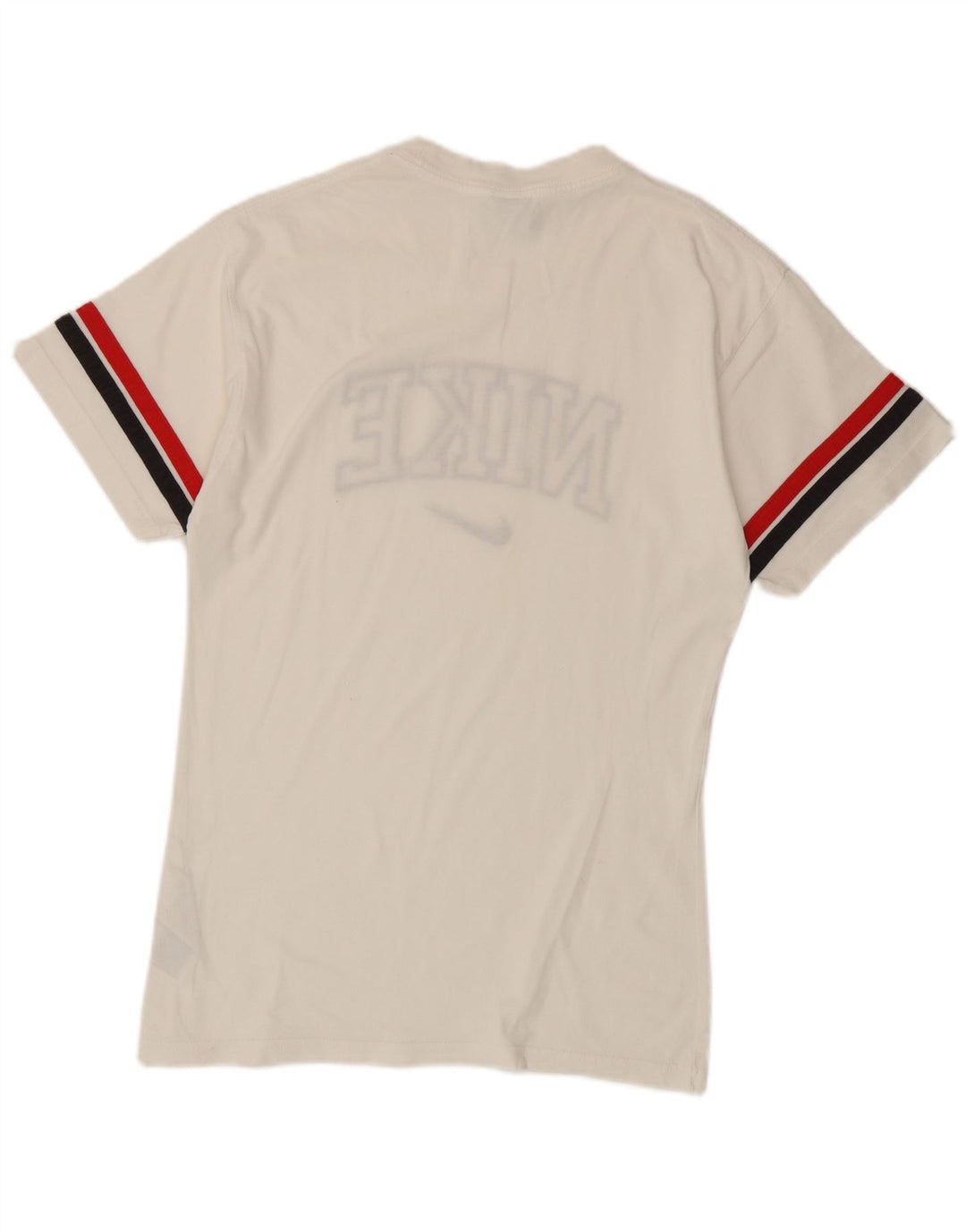 Camiseta Nike masculina gráfica top pequeno algodão colorblock branco