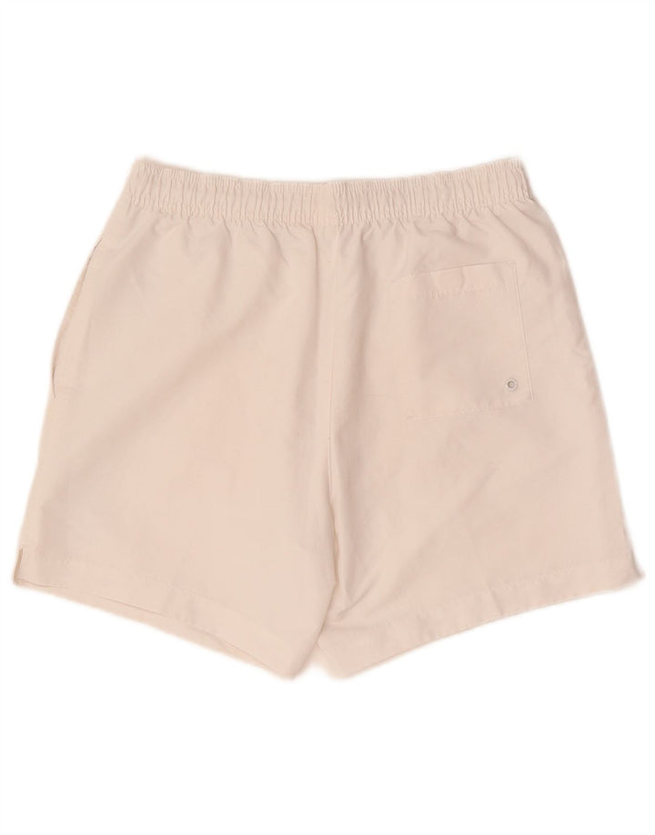 Calvin Klein Shorts de natação masculino gráfico pequeno poliéster branco