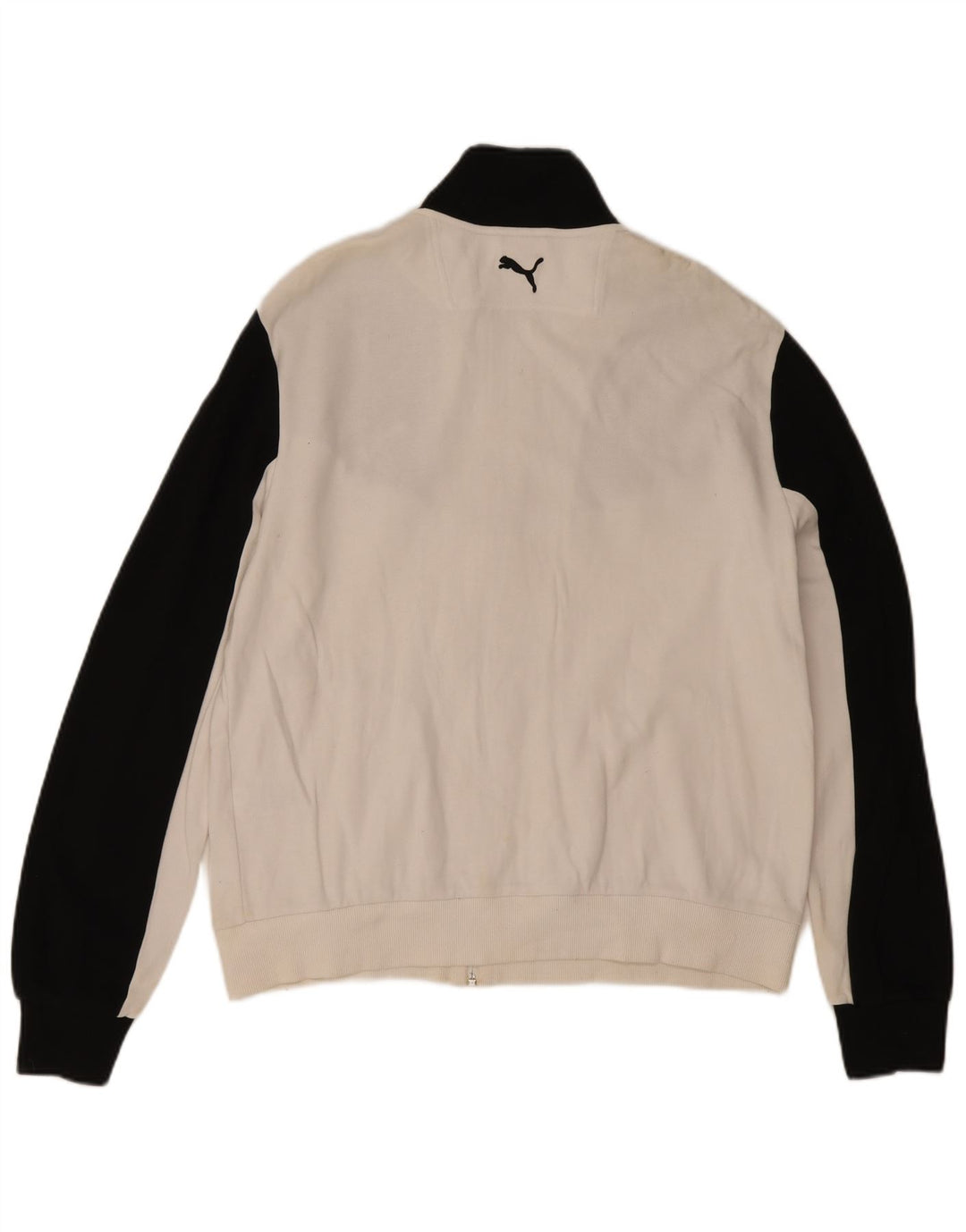 Puma Mens Tracksuit Top Jacket Grande Algodão Colorblock Branco