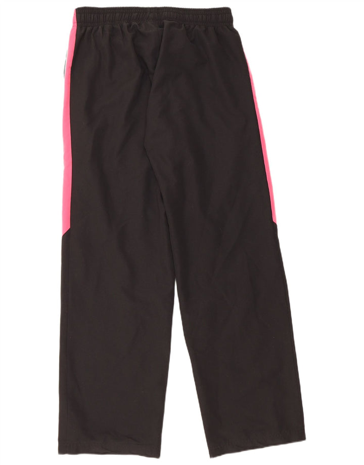 Calça de treino feminina REEBOK UK 14 grande preto colorblock poliéster