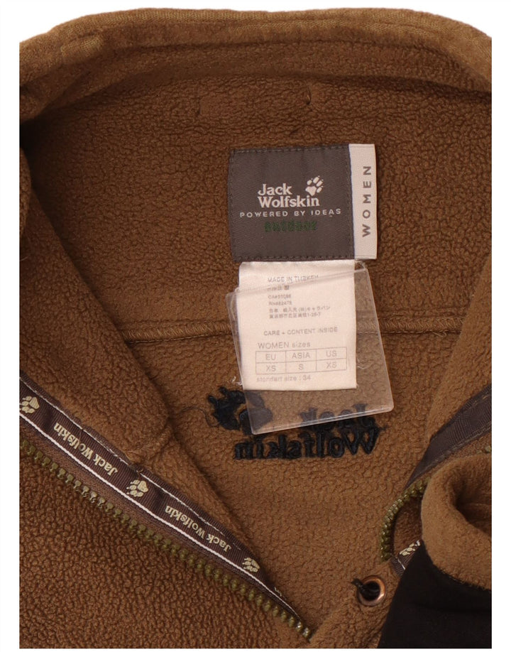 Jaqueta de lã grande JACK WOLFSKIN para mulher Reino Unido 6 XS marrom