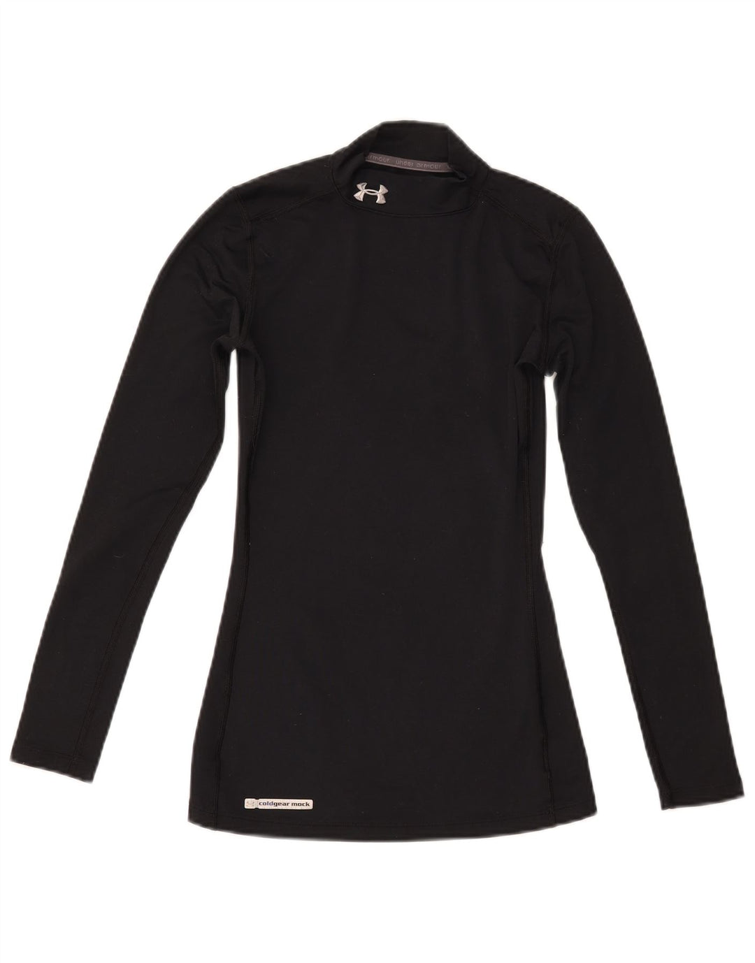 Under Armour Feminino Cold Gear Top Manga Longa UK 4 XS Poliéster Preto