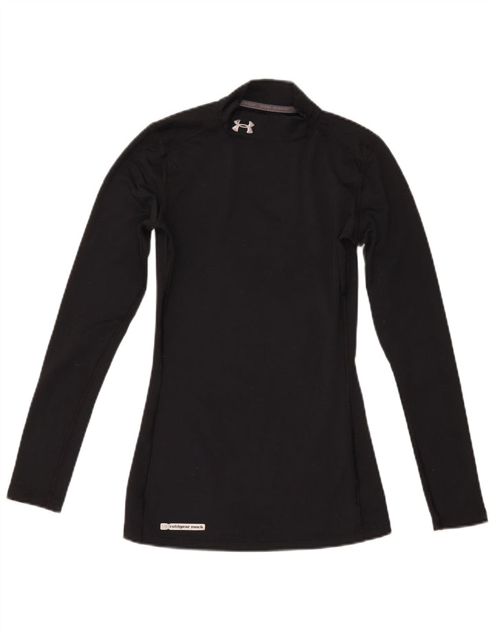 Under Armour Feminino Cold Gear Top Manga Longa UK 4 XS Poliéster Preto