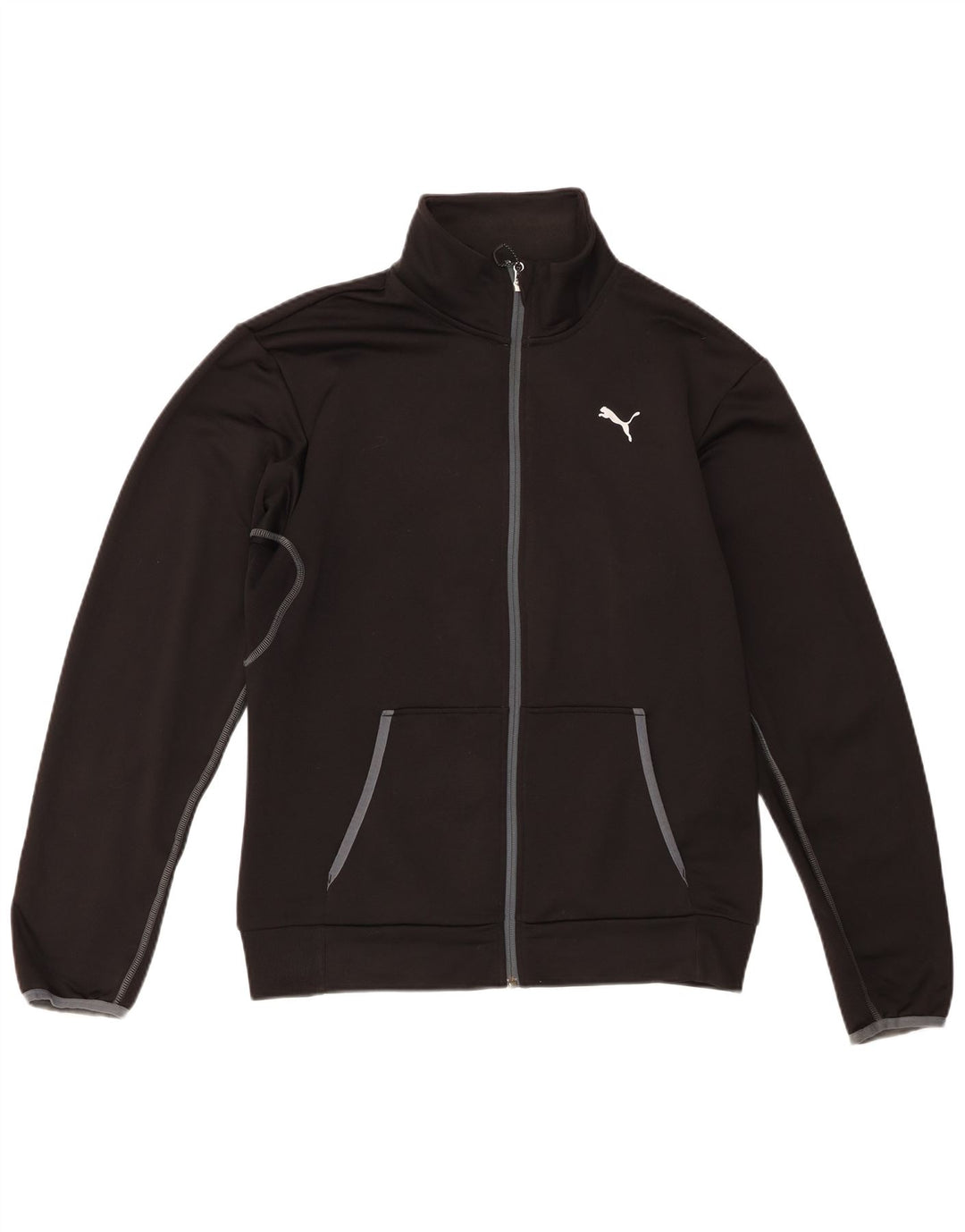 Puma Mens Tracksuit Top Jacket Médio Preto Poliéster