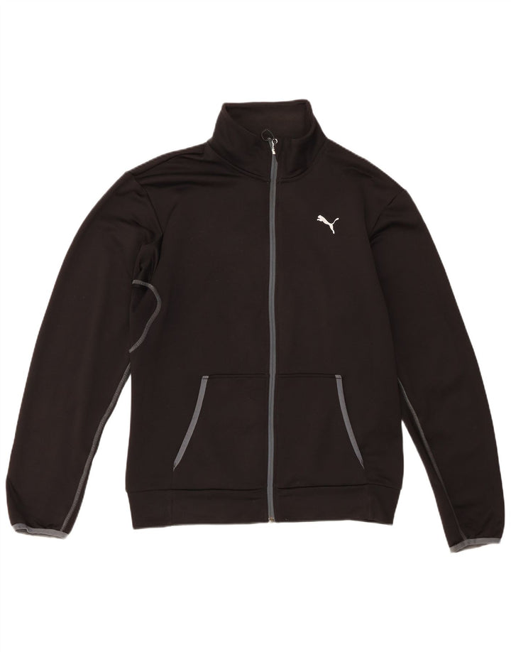 Puma Mens Tracksuit Top Jacket Médio Preto Poliéster
