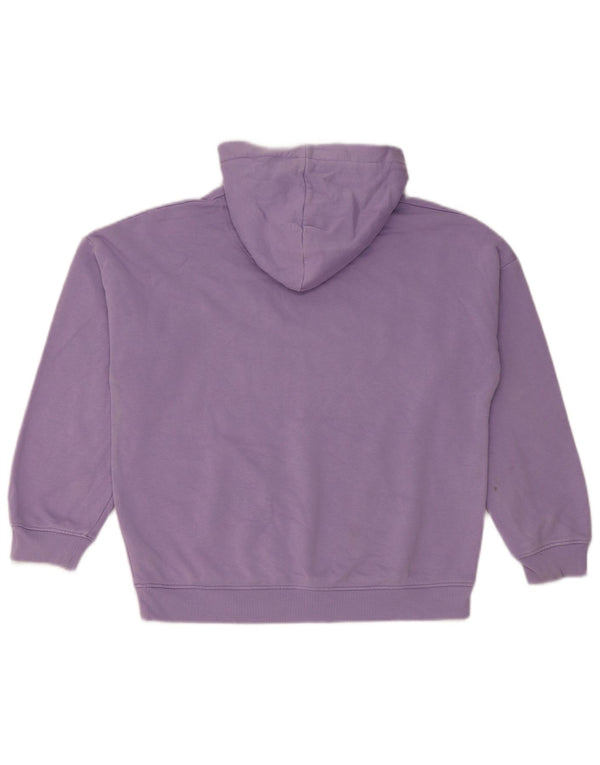 Suéter com capuz feminino Marks & Spencer 11-12 anos algodão roxo