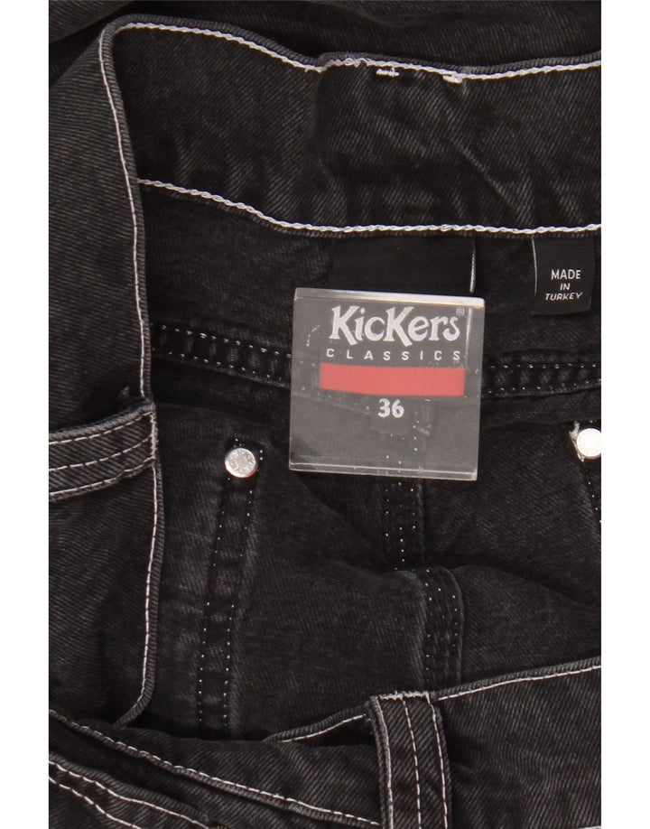 Jeans retos masculinos Kickers W36 L28 algodão preto