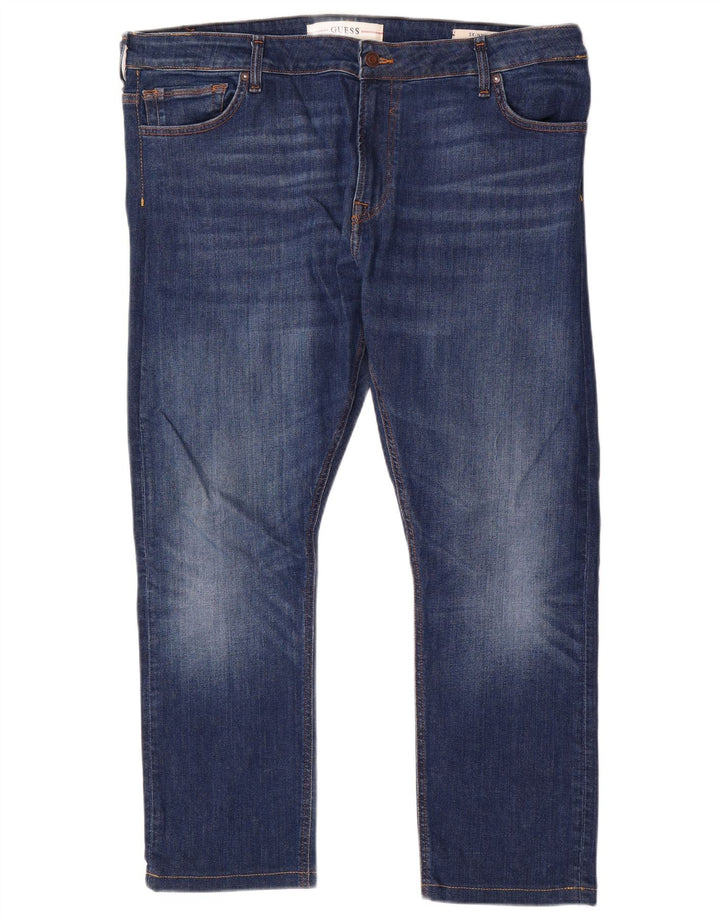 Calça jeans skinny masculina GUESS W42 L28 azul poliéster