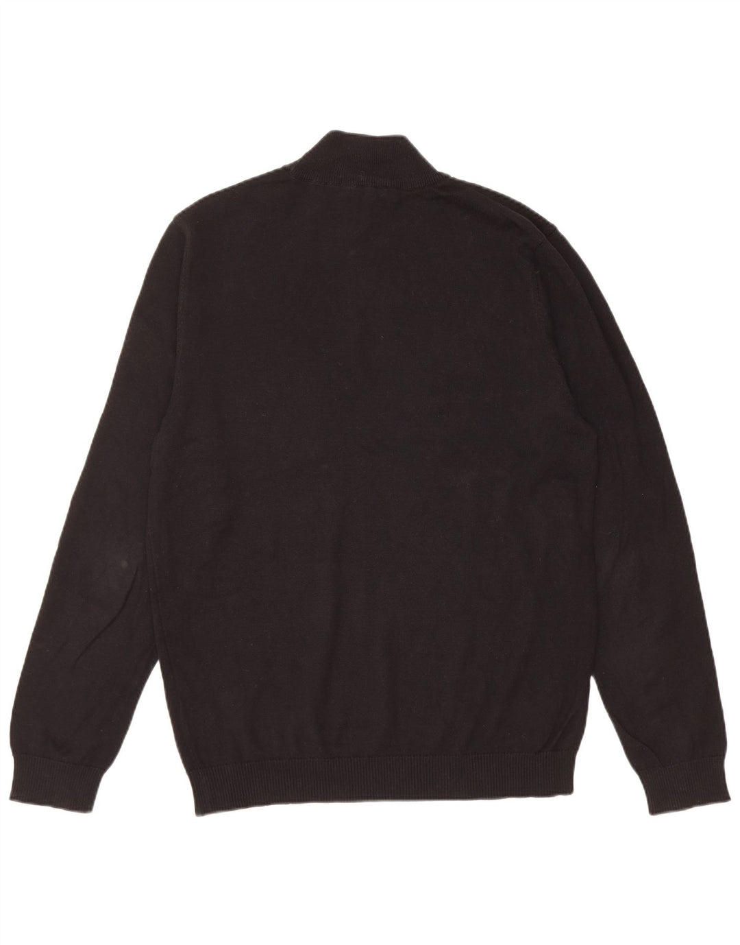 PIERRE CARDIN Suéter masculino com gola tartaruga, grande algodão preto