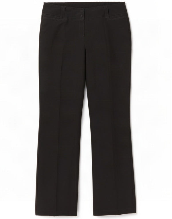 Topshop Calça feminina casual bootcut UK 12 Médio W30 L34 Poliéster preto