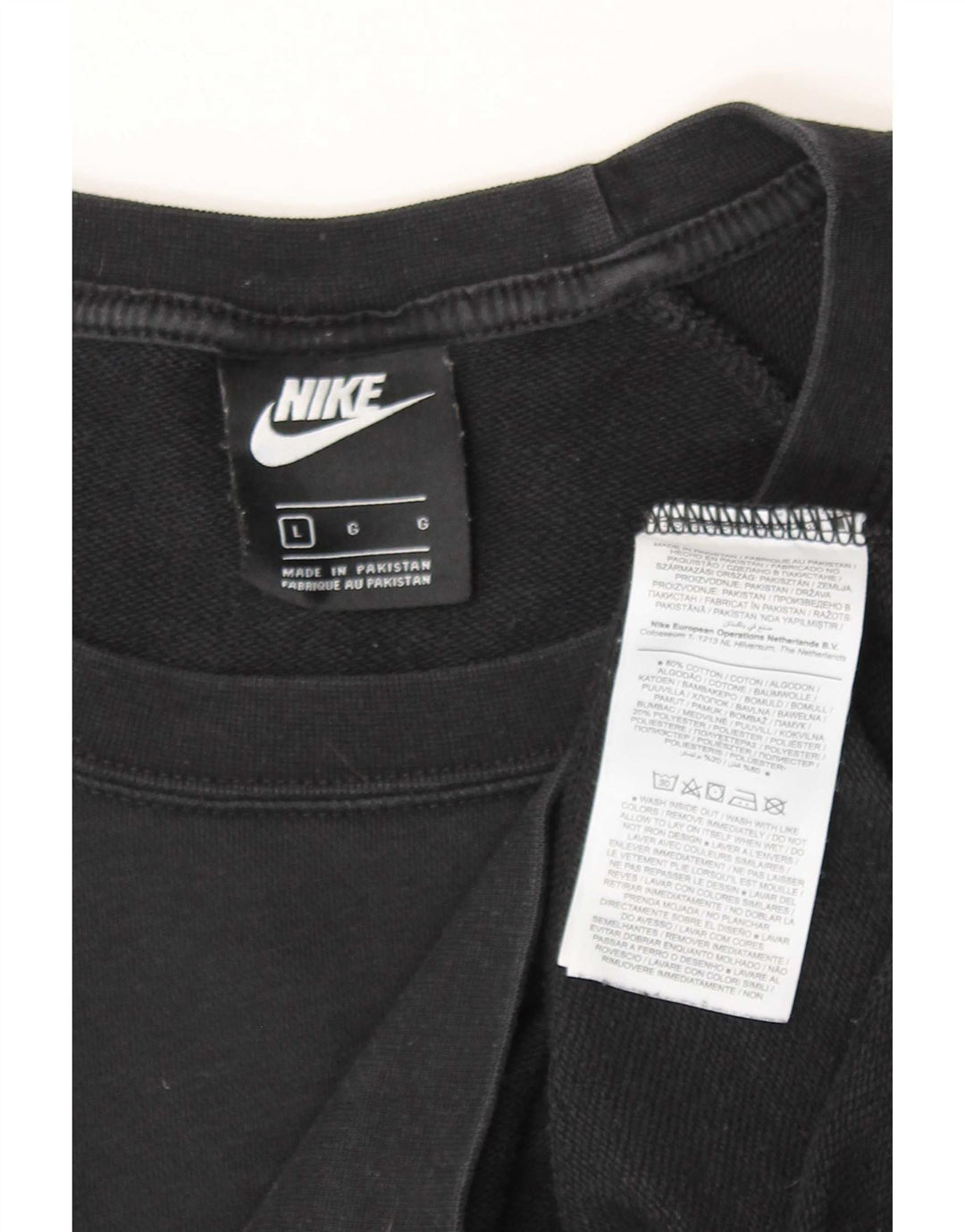 Nike moletom masculino jumper grande algodão preto