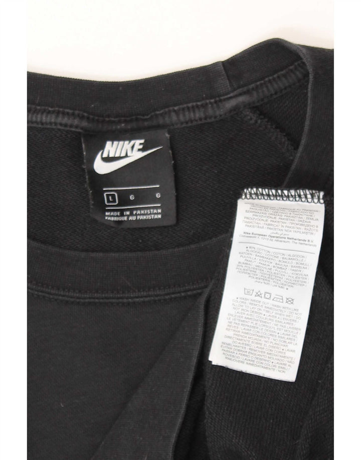 Nike moletom masculino jumper grande algodão preto