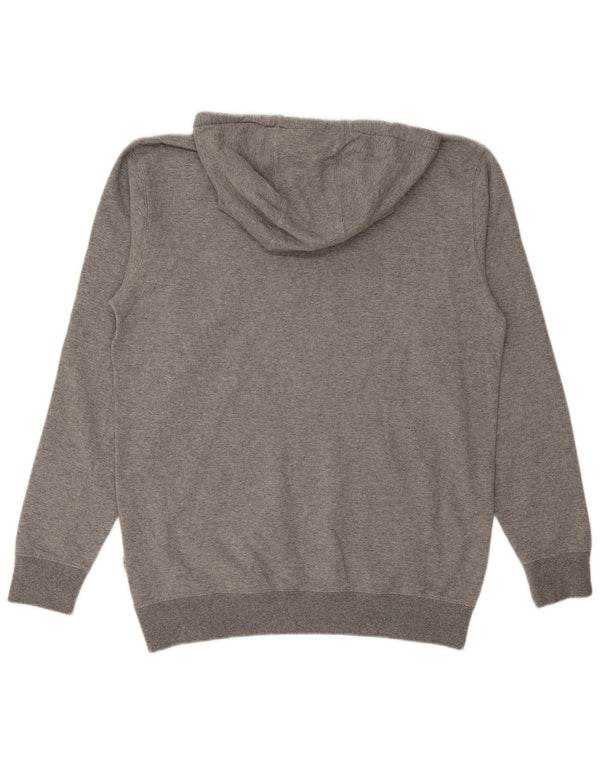VANS Mens Graphic Hoodie Jumper Médio Cinza Algodão Flecked