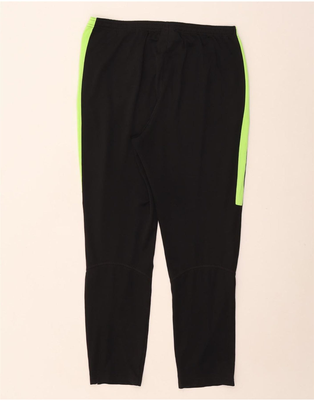 Calça de treino masculina NIKE Dri Fit grande preto colorblock poliéster