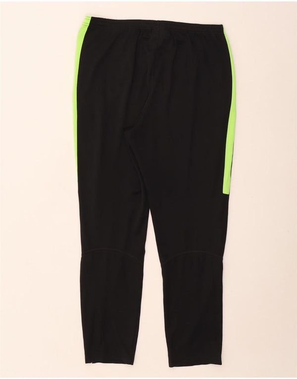 Calça de treino masculina NIKE Dri Fit grande preto colorblock poliéster