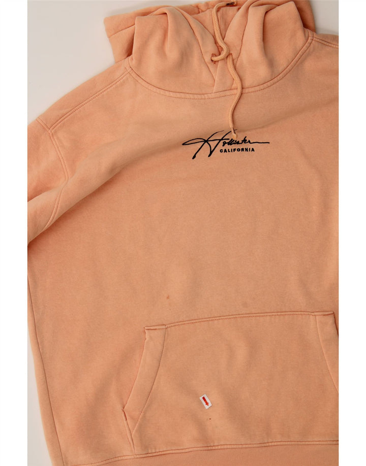 HOLLISTER Mens Hoodie Jumper Medium Orange Cotton Vintage Hollister and Second-Hand Hollister from Messina Hembry 