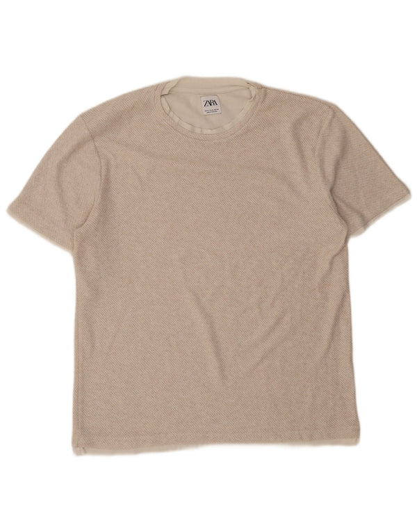 Camiseta masculina Zara XL bege