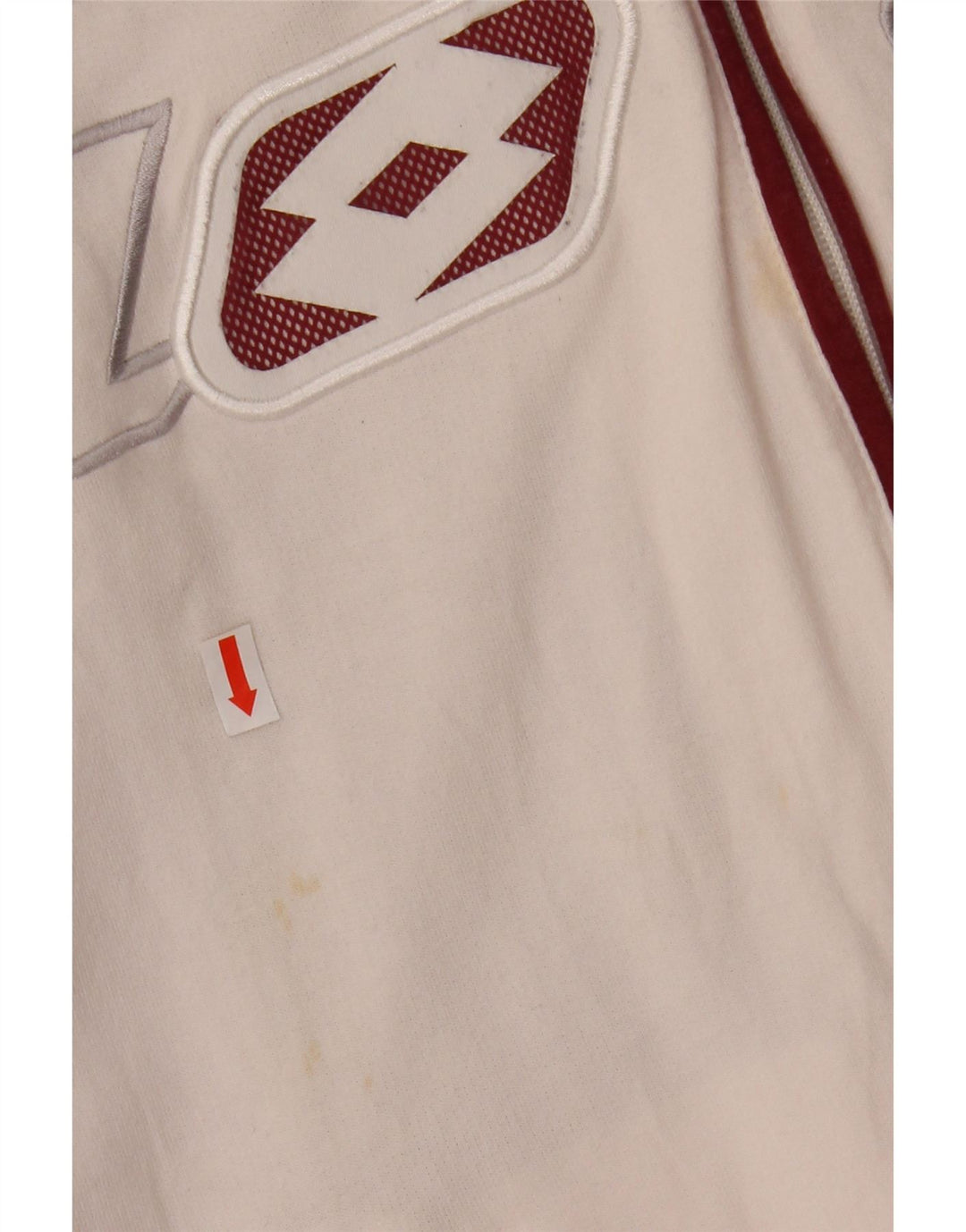 LOTTO Jaqueta feminina de agasalho gráfico UK 18 XL branco colorblock