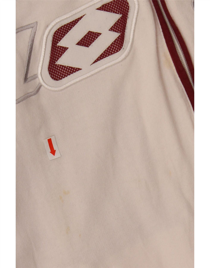 LOTTO Jaqueta feminina de agasalho gráfico UK 18 XL branco colorblock