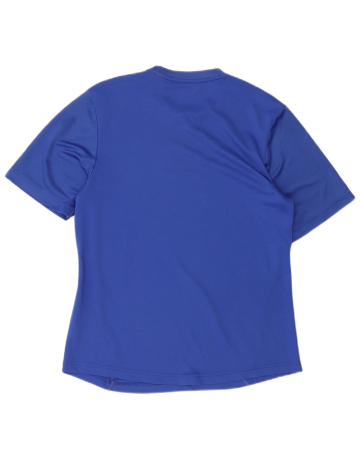 Adidas Masculino Climalite Camiseta Top Médio Azul Poliéster