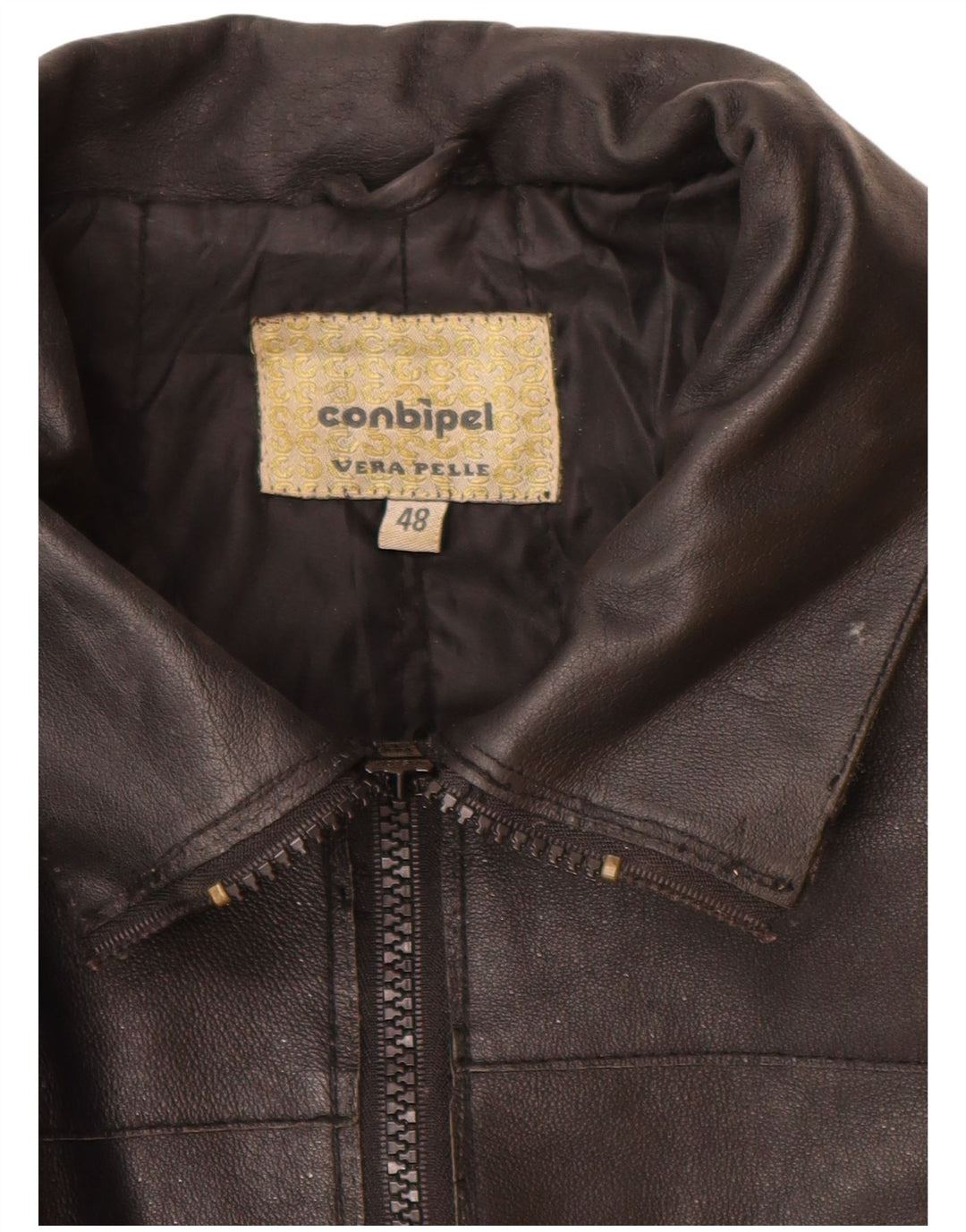 Casaco de couro feminino CONBIPEL IT 48 XL couro preto