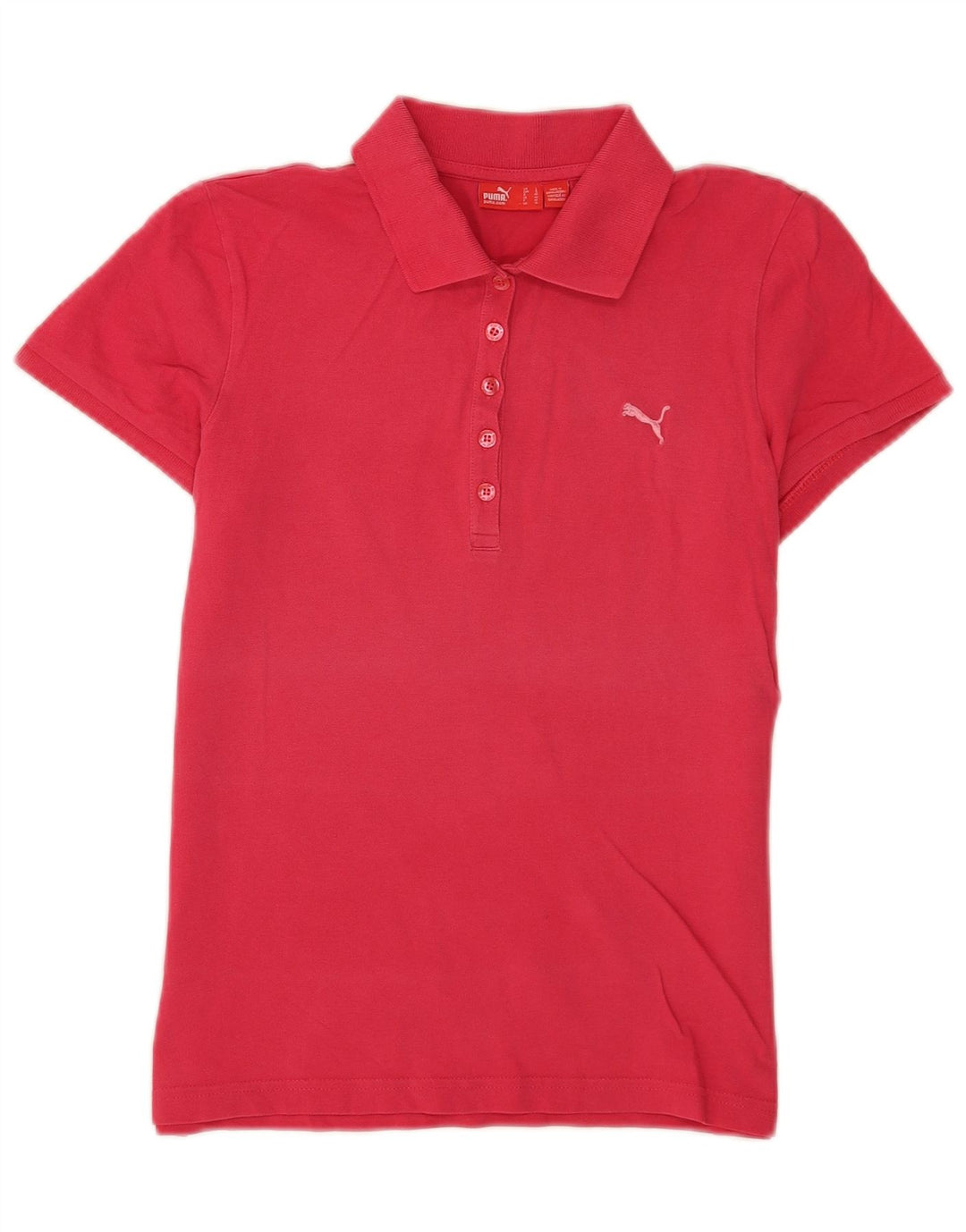 Camisa polo feminina Puma UK 14 rosa médio