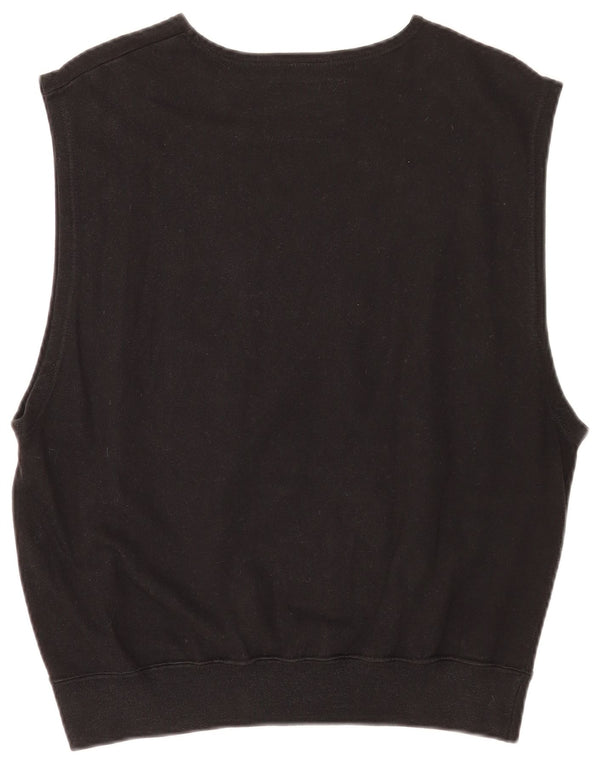 Champion moletom feminino gráfico sem mangas jumper UK 14 médio preto