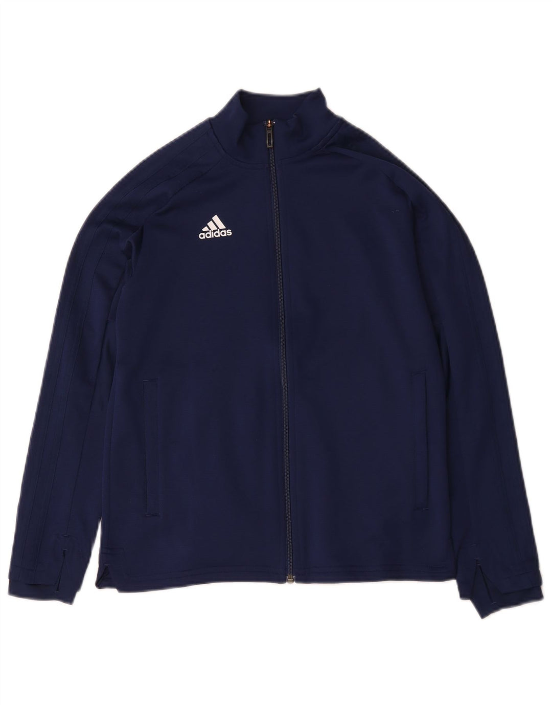 Casaco de treino Adidas Boys 11-12 anos azul marinho poliéster