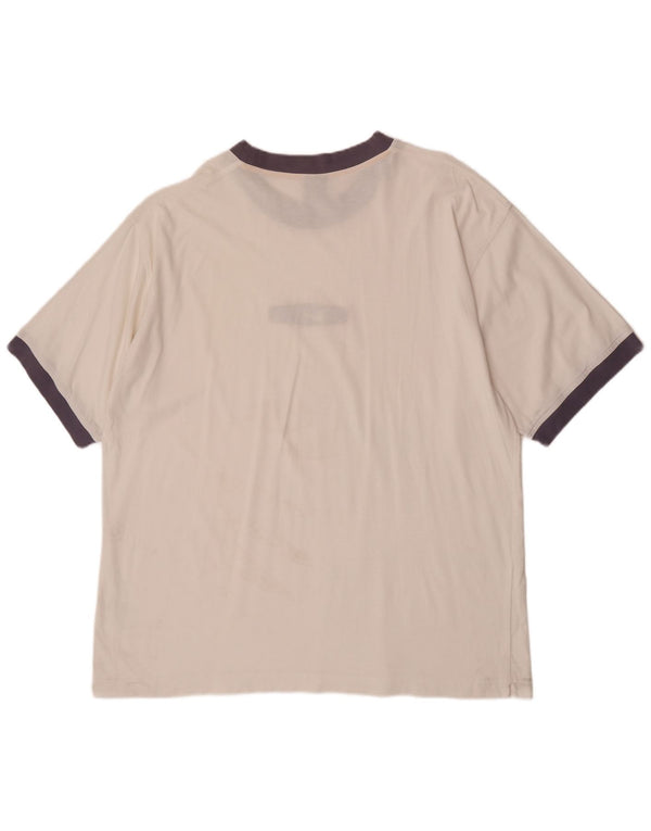 Camiseta gráfica masculina Nike Top UK 45/47 XL branco colorblock algodão