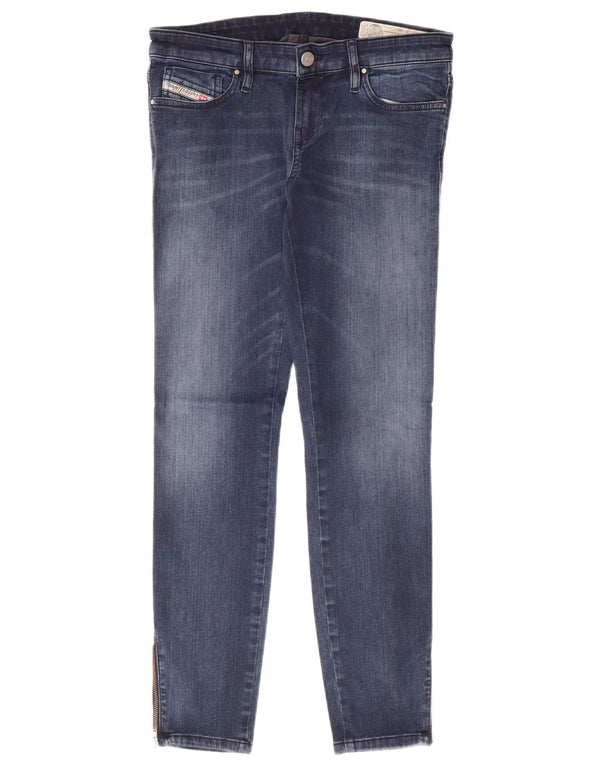 Diesel feminino Skinzee-Low-Zip cintura baixa jeans skinny W28 L26 azul
