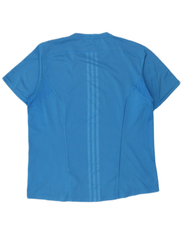Camiseta masculina Adidas grande poliéster azul