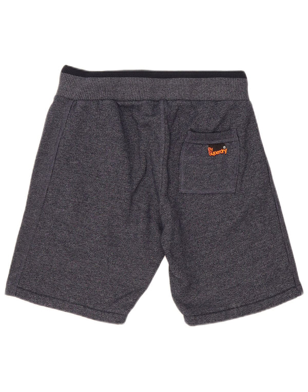 Superdry Mens Slim Fit Sport Shorts Médio Azul Marinho Algodão