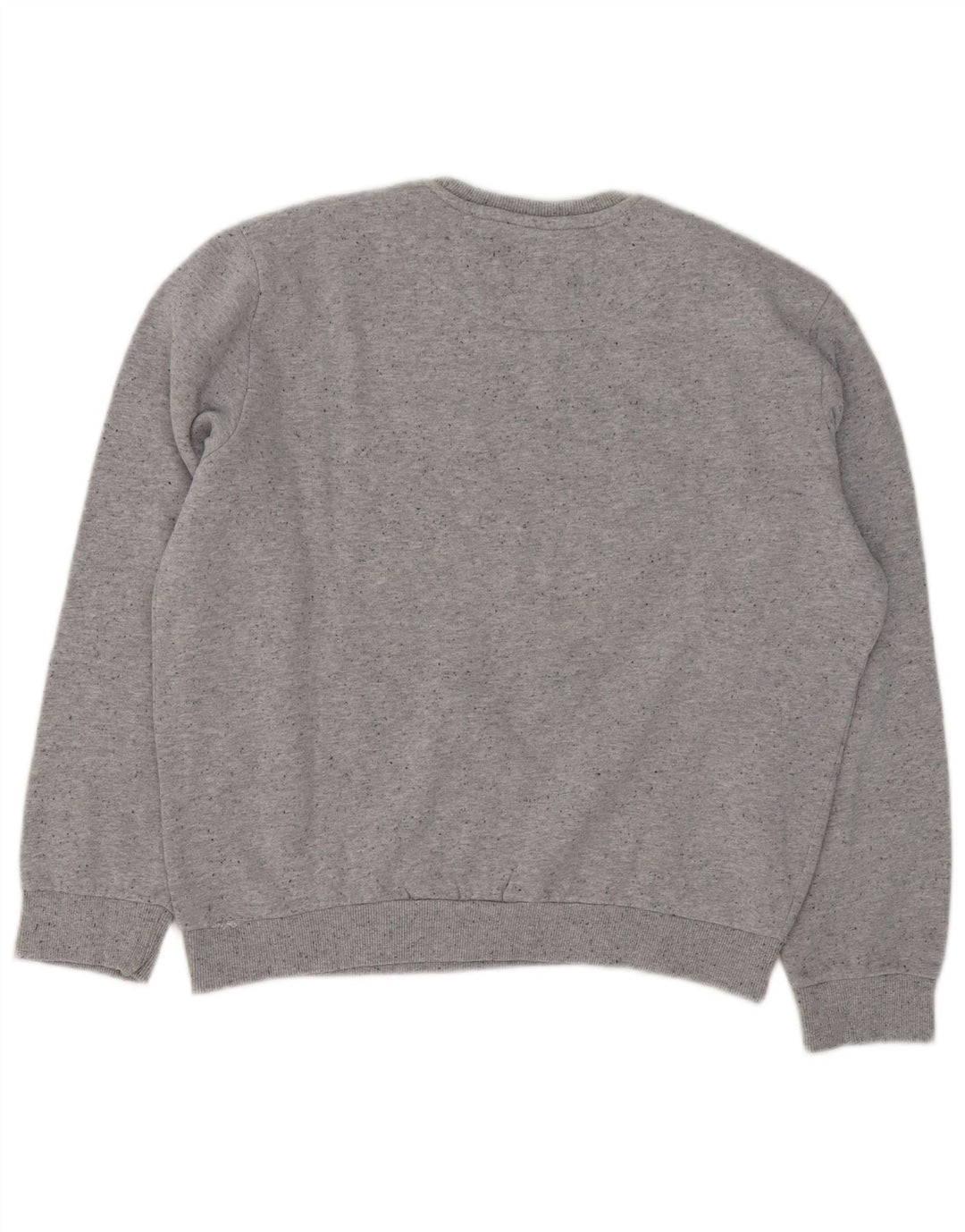 GAS moletom gráfico masculino jumper grande algodão manchado cinza
