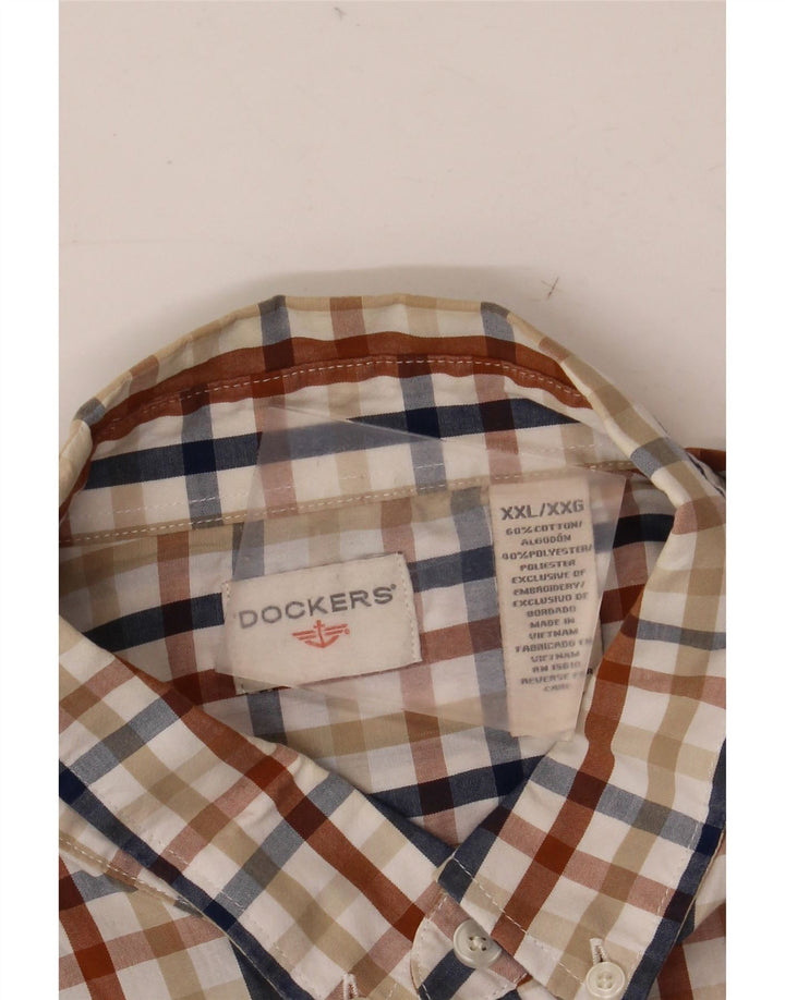 Camisa masculina Dockers 2XL algodão xadrez multicolorido