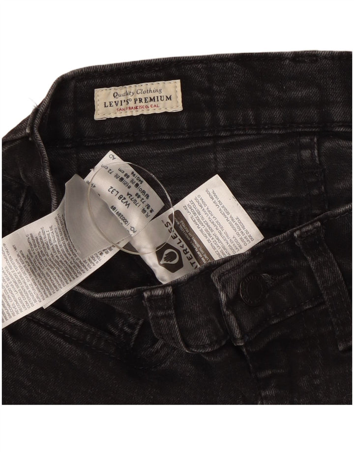 Jeans skinny feminino Levi's W28 L29 algodão preto
