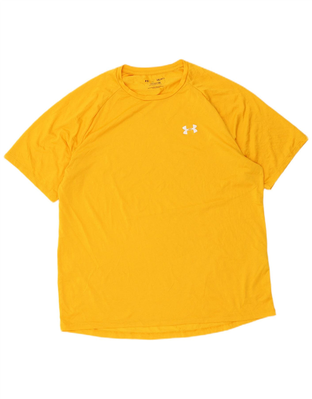 Camiseta masculina UNDER ARMOUR grande poliéster amarelo