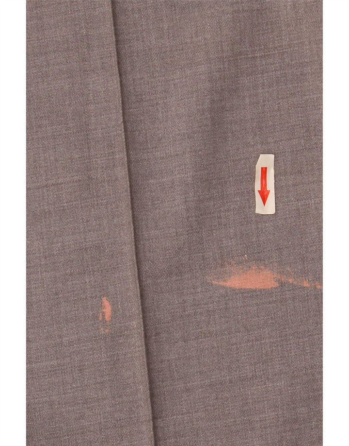 Calça Chino Cônica Feminina Zara Médio W28 L26 Poliéster Cinza