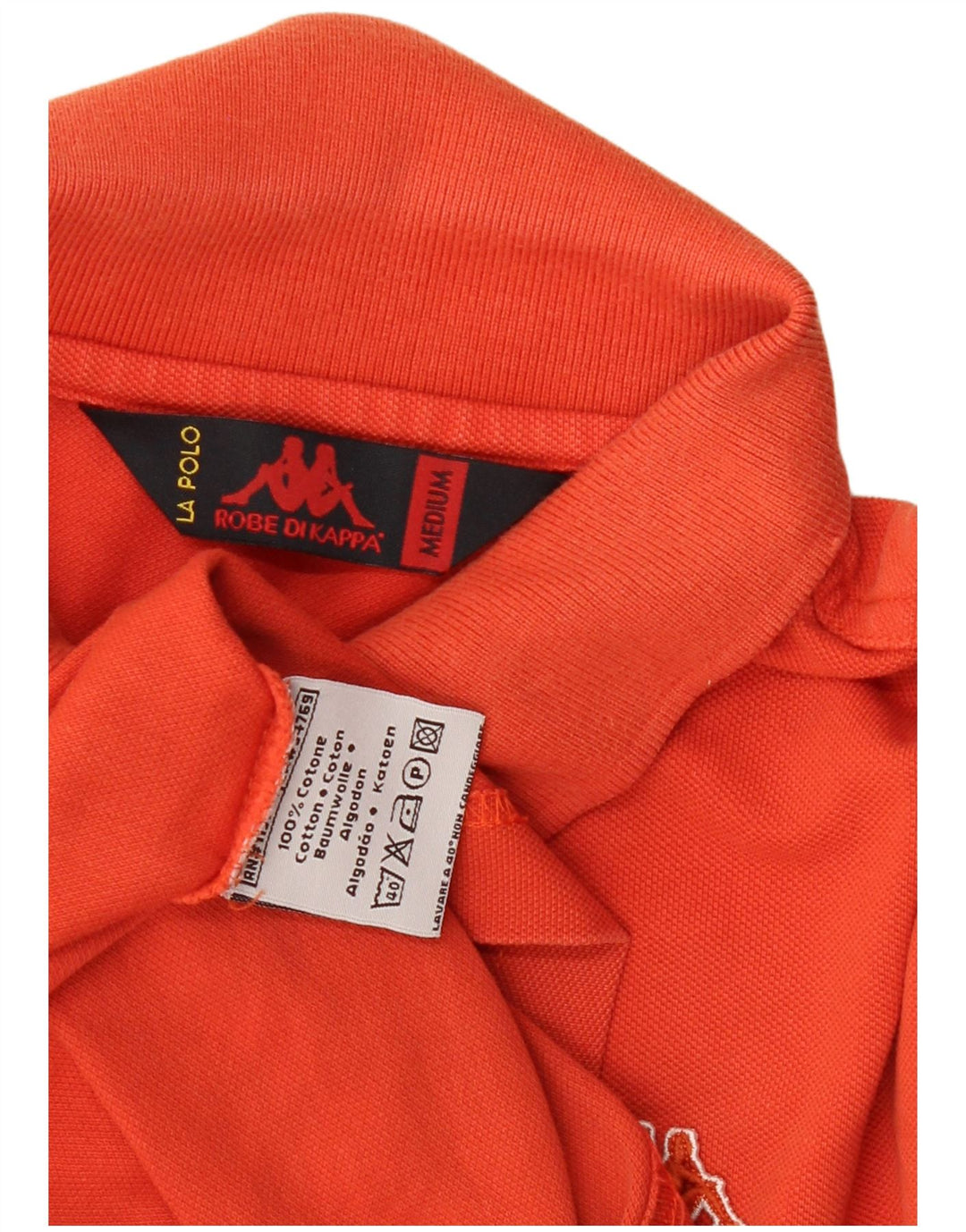 Camisa polo masculina Kappa médio algodão laranja